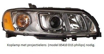 V70 / XC70 03-2000 tot 07-2007 Zonder bochtenverlichting Xenon lamp